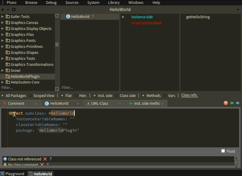Using the plugin primitive from Smalltalk